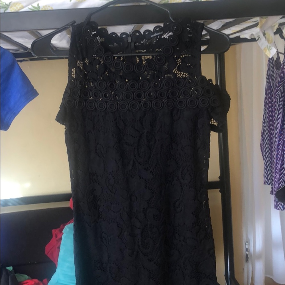 Black lace dress